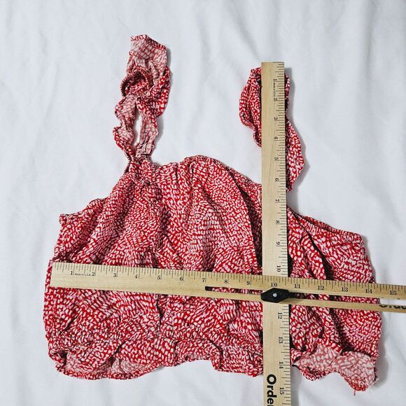 Lily Rose Womens Crop Top Multi-Color Size XL 100% Rayon Elastic Around Bottom - Picture 3 of 12